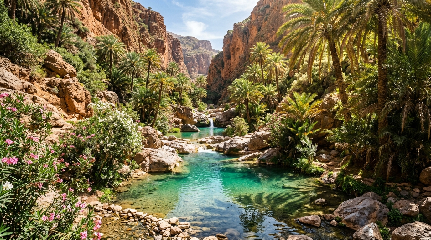 Oasis et montagnes de la Vallée du Paradis