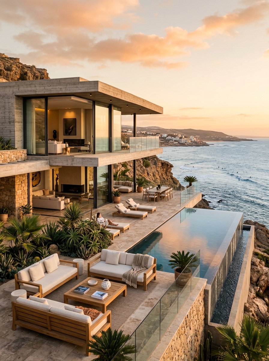 Villa avec vue sur l'océan à Agadir