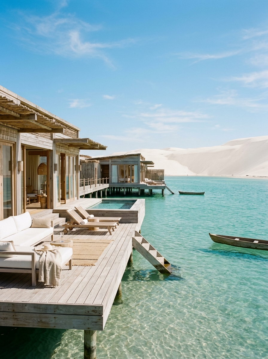 Éco-lodge en bord de lagune à Dakhla