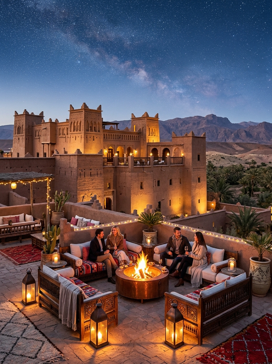 Kasbah traditionnelle dans la vallée de Ouarzazate